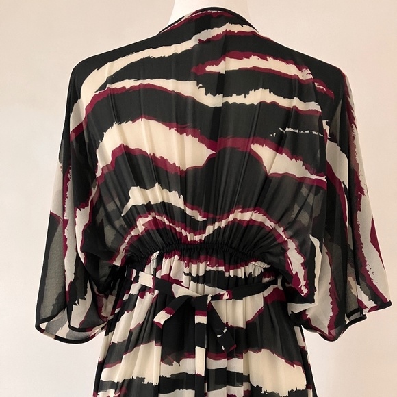 NEW H&M TRANSPARENT ZEBRA PRINT MAXI - Picture 9 of 14